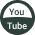 Logo youtube vert et blanc